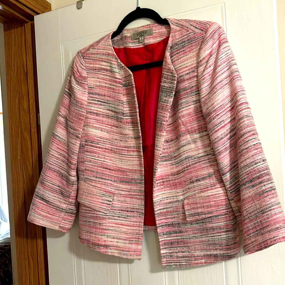 Pink multi colored jacket
